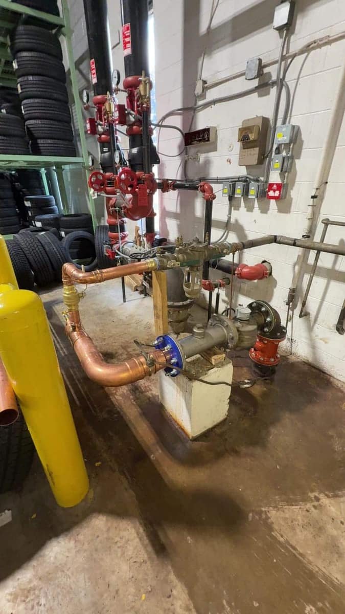 Mechanical room piping and backflow assemblies — Precision Plumbing Solutions